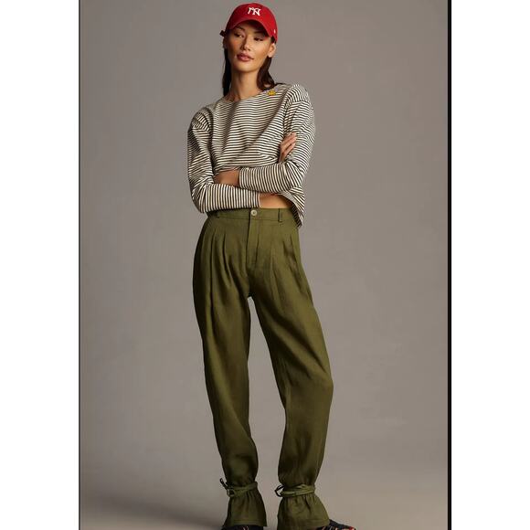 Anthropologie Ankle-Tie Pants - New Size 4 - Picture 1 of 5